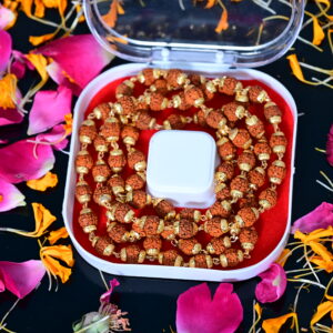 5 Mukhi Rudraksh Maala Gold Plated