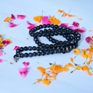 Black Agate - Hakik Mala for Shani Dosh