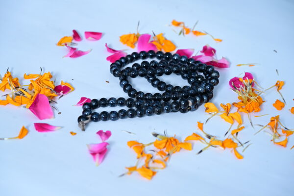 Black Agate - Hakik Mala for Shani Dosh