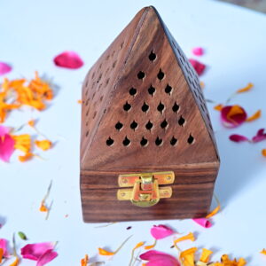 Covered Dhoop Batti Wooden Stand