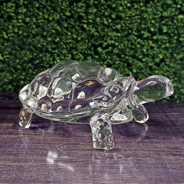 Original Crystal Tortoise with Beautiful Bowl Plate Fengshui Vastu Set for Good Luck - Image 6