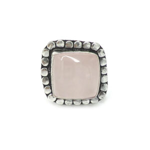 Rose Quartz Rings Square
