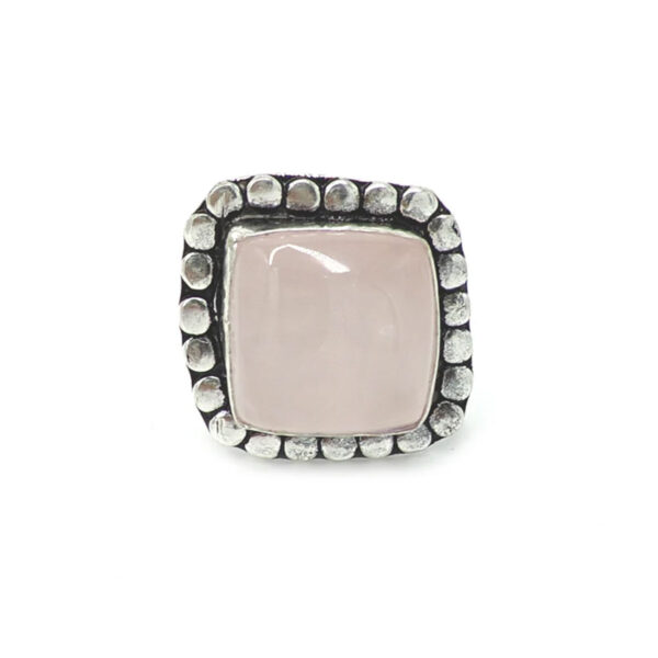 Rose Quartz Rings Square