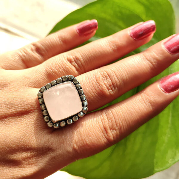 Rose Quartz Rings Square - Image 2